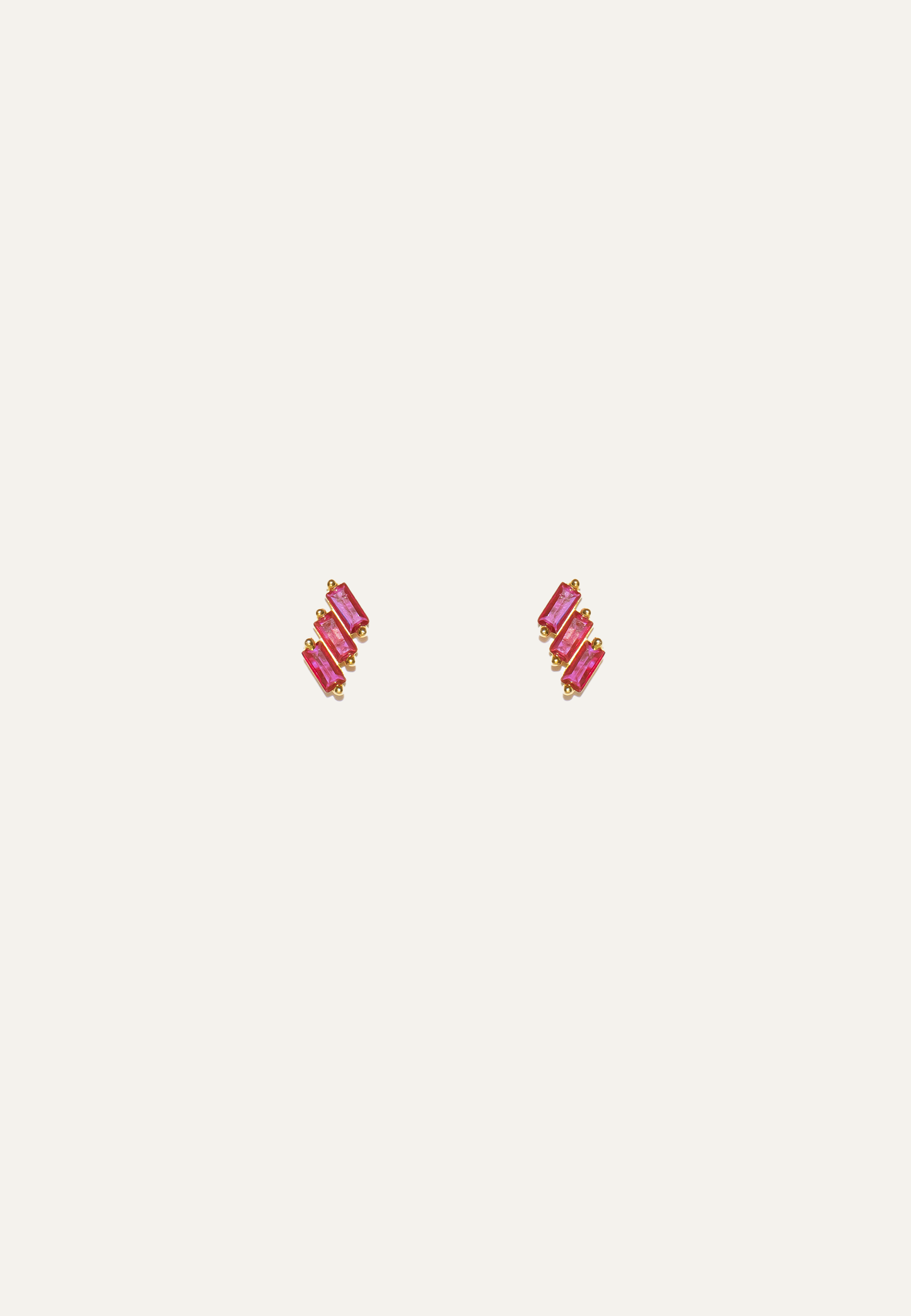 Rubi Baguette Studs
