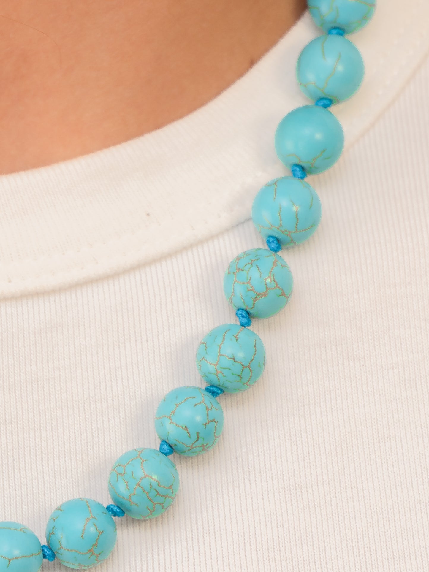 Knotted Turquoise Necklace