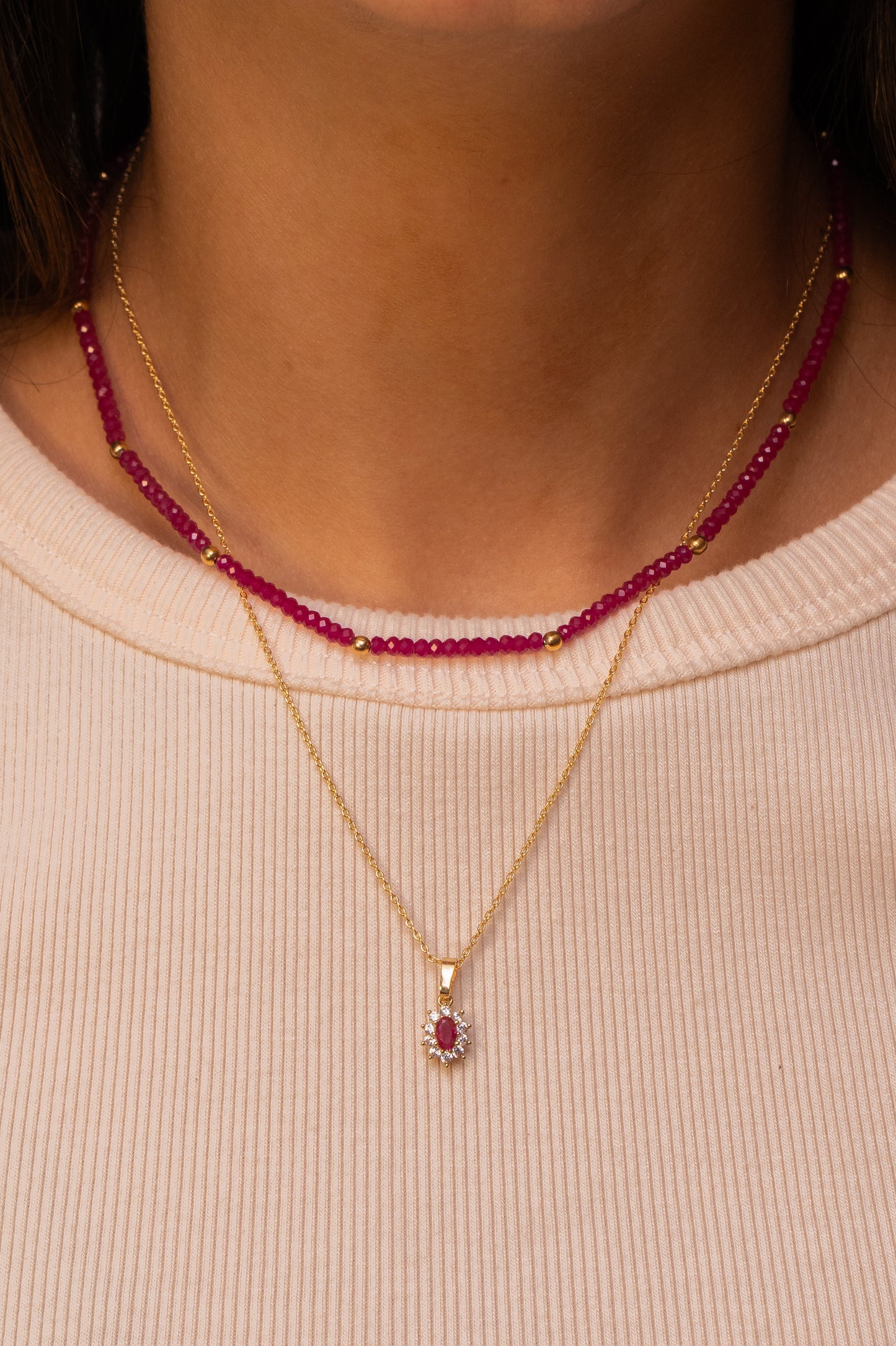 Natural Rubi Necklace