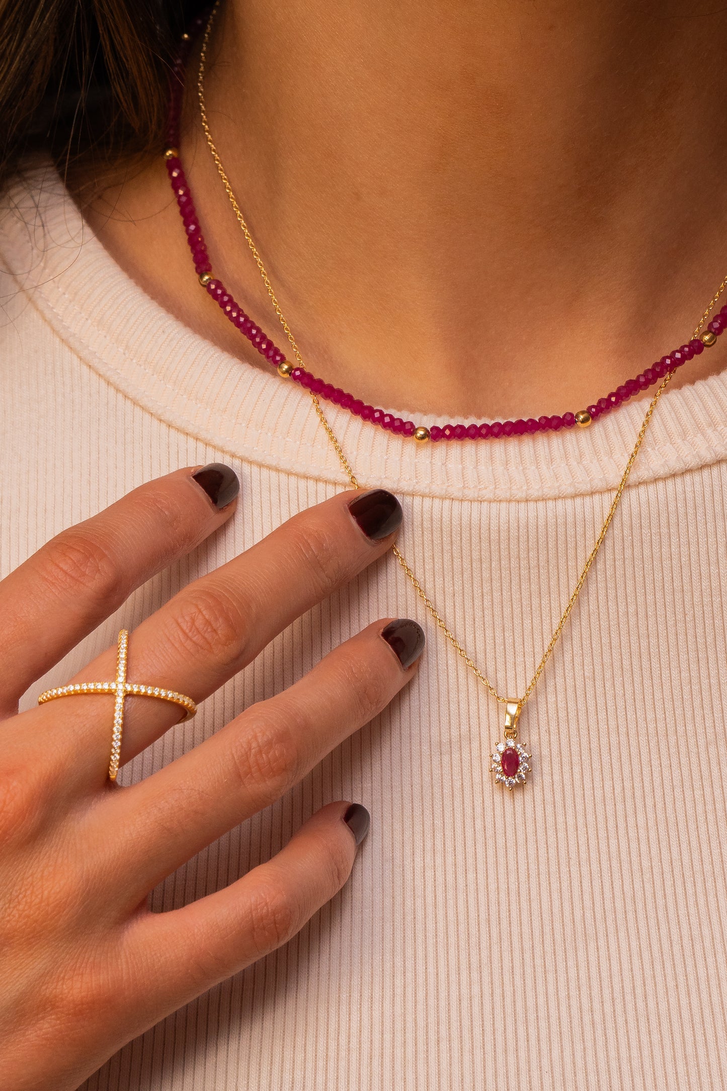 Natural Rubi Necklace