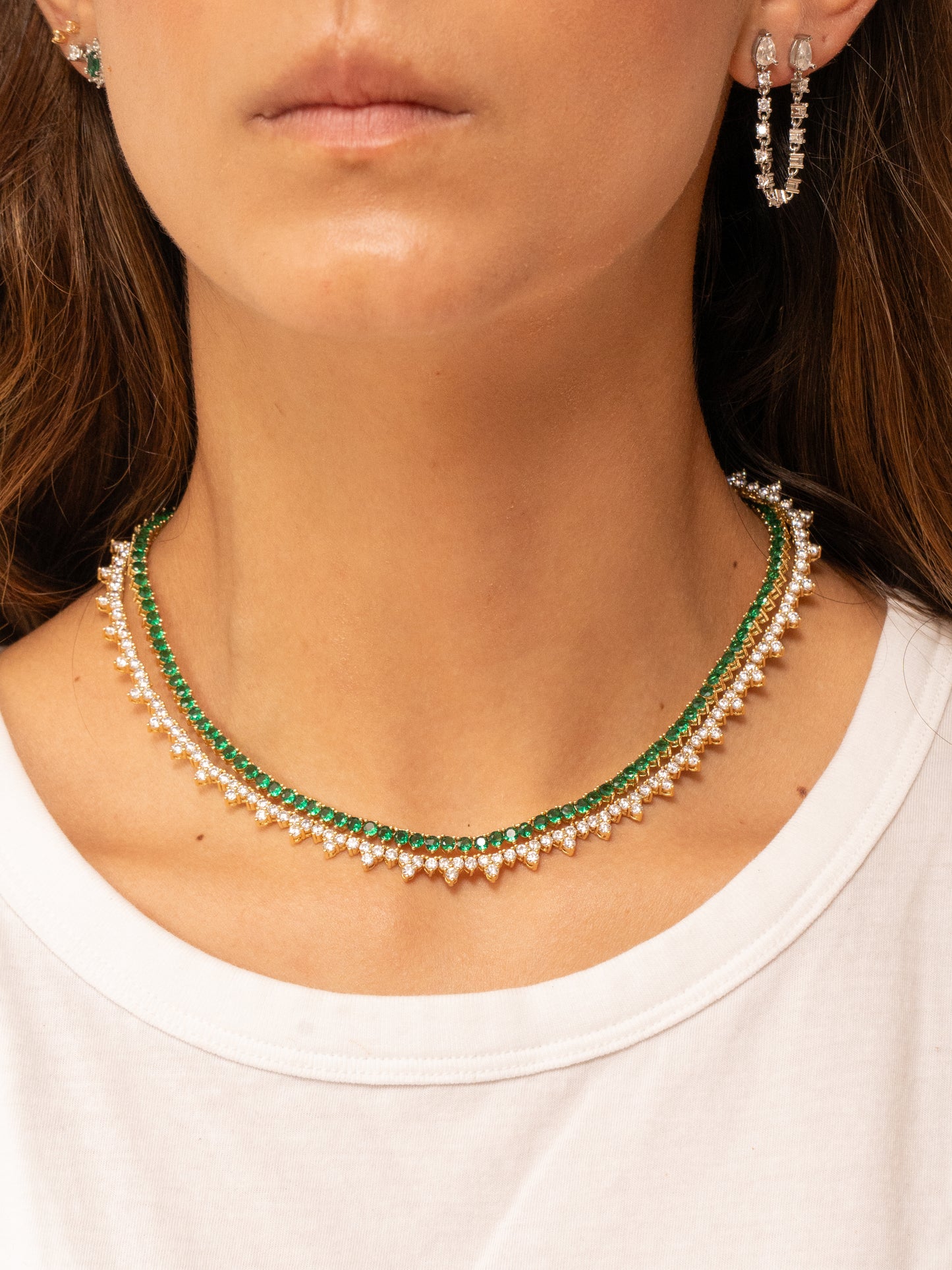Emerald Tennis Necklace