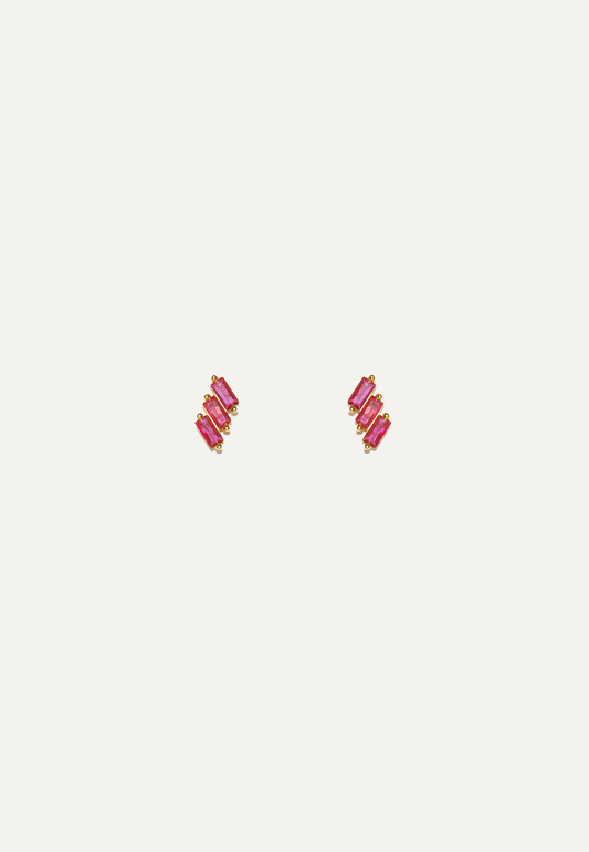 Rubi Baguette Studs