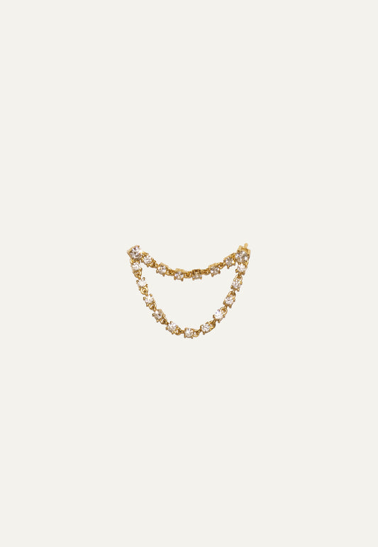 Maxi Chain Zircon Studs
