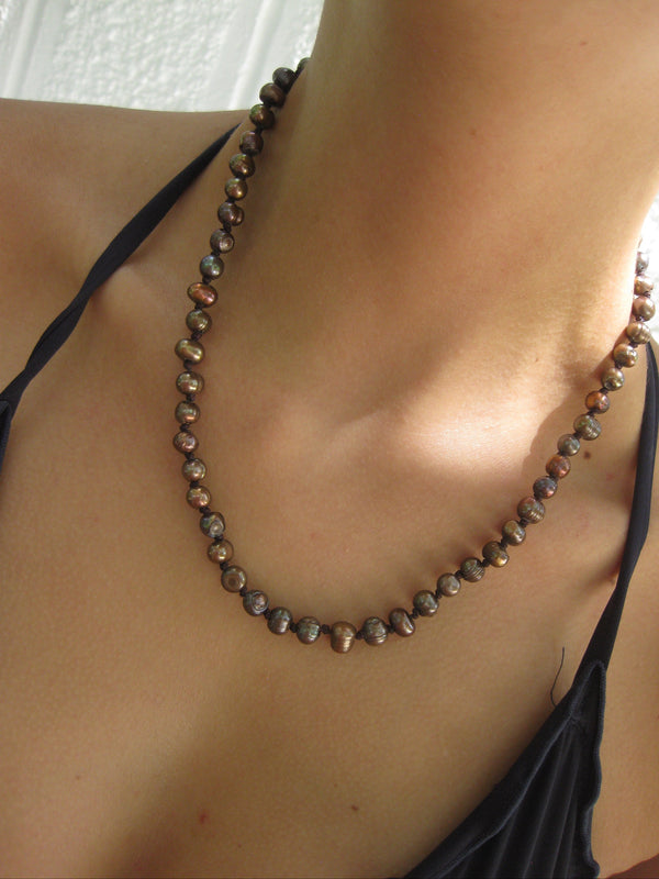 Brown Pearl Necklace