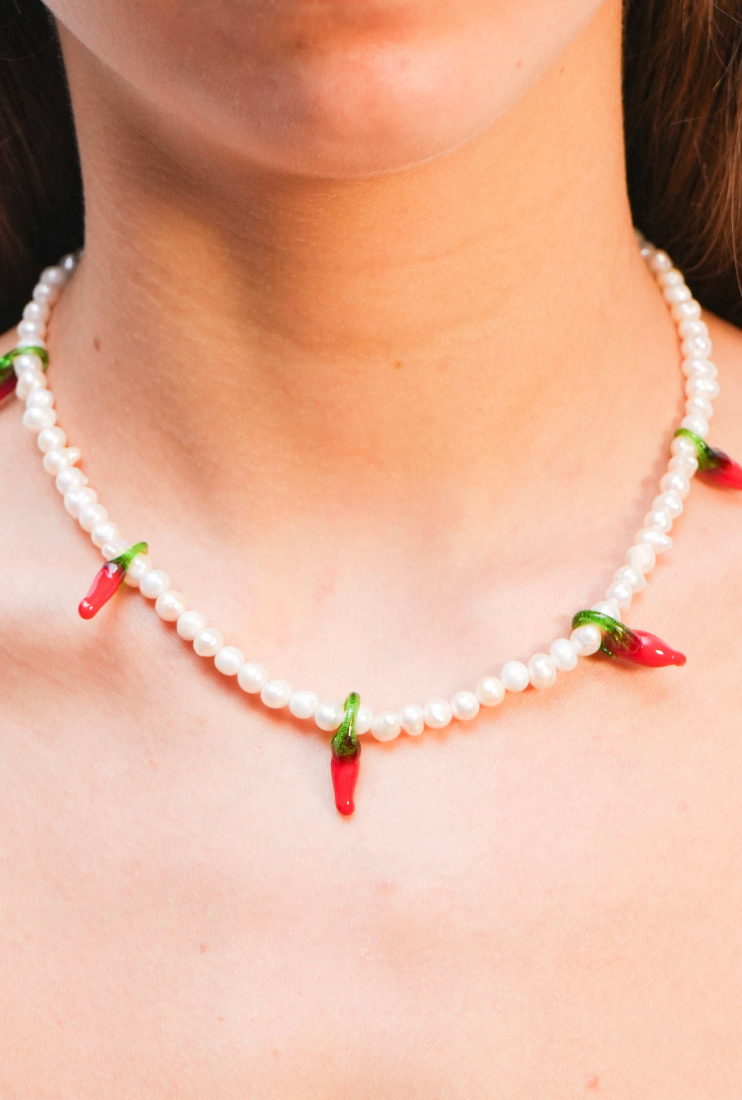 Pearls Chili Necklace