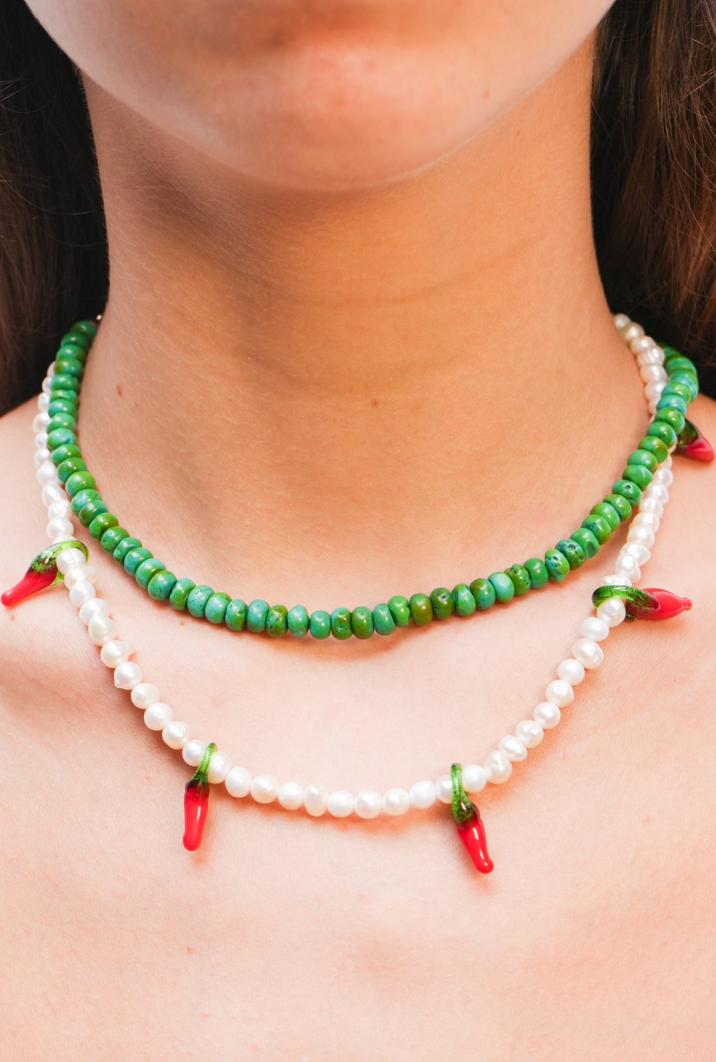 Pearls Chili Necklace