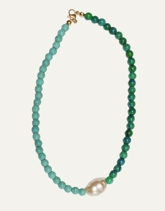 Turquoise Pearl Necklace