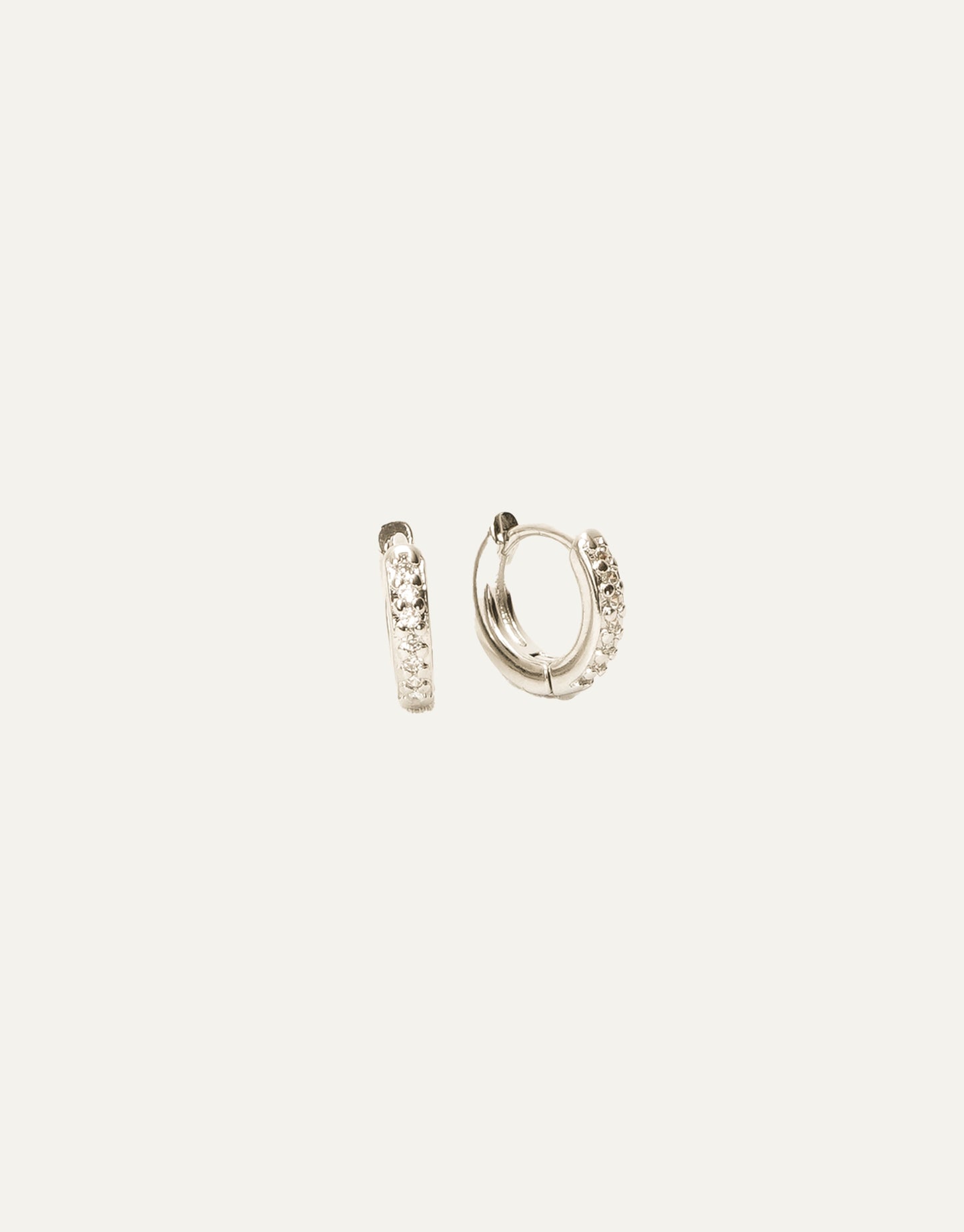 Mini Hoops With Zircons