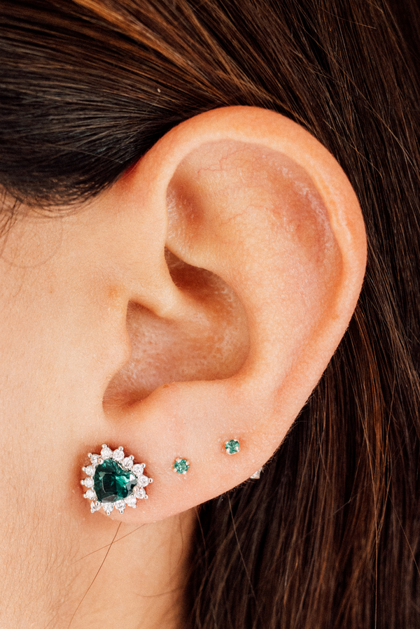 Happy Heart Emerald Set