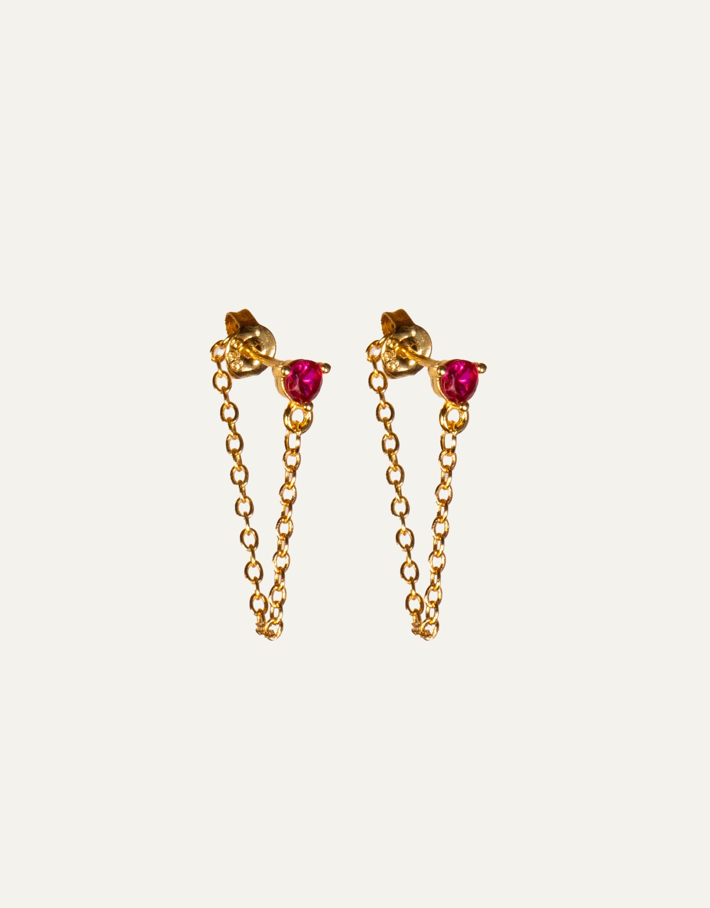 Zircon Chain Studs