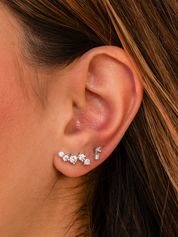 Crawler Zircon Studs