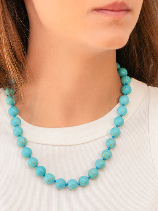 Knotted Turquoise Necklace