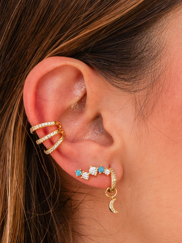 Turquoise Crawler Studs