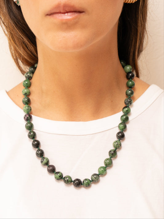Green Beaded Necklace