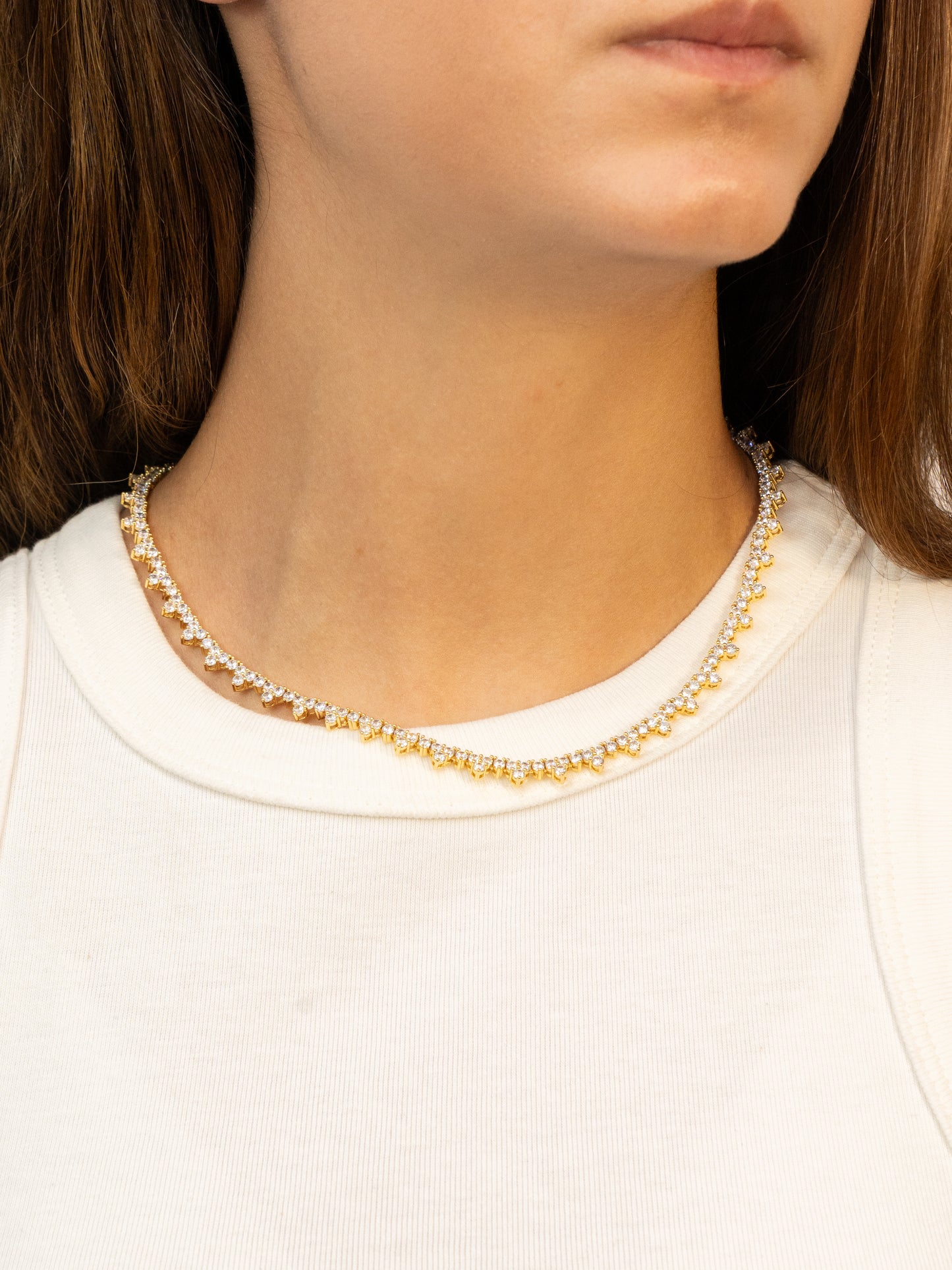 Irregular Tennis Necklace