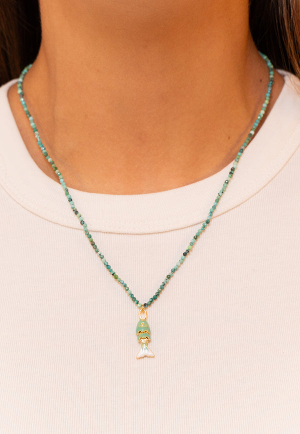 Turquoise Fish Necklace