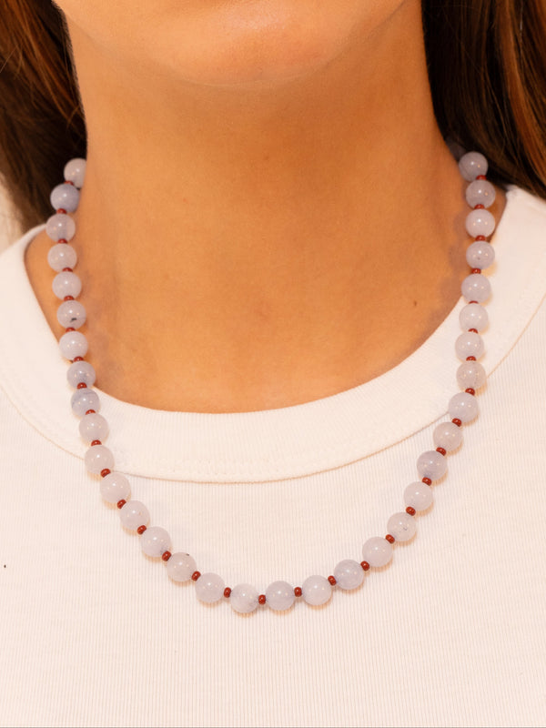 Baby Blue Beaded Necklace