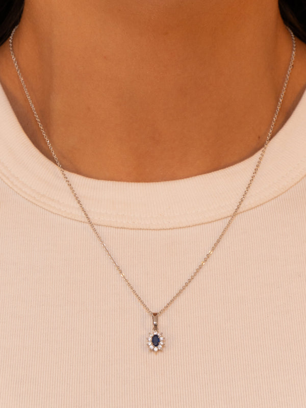 Sapphire Charm Necklace