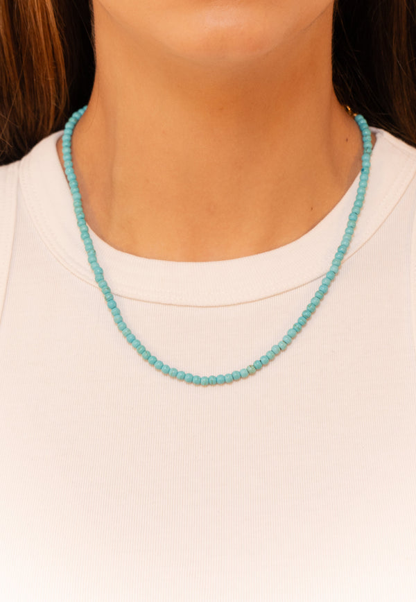 Turquoise Fossil Necklace