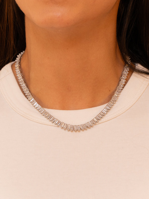 Baguette Tenis Necklace