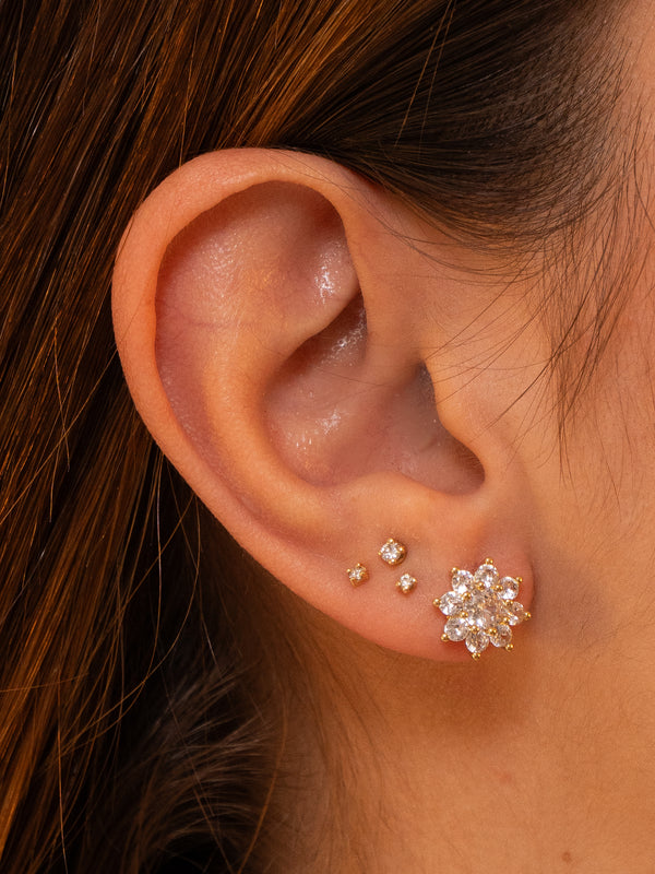 Maxi Flower Studs