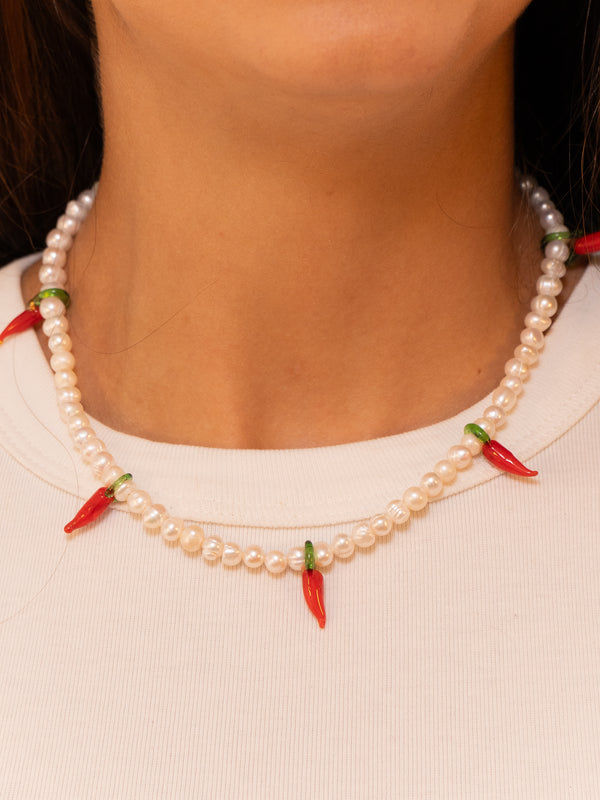 Pearls Chili Necklace