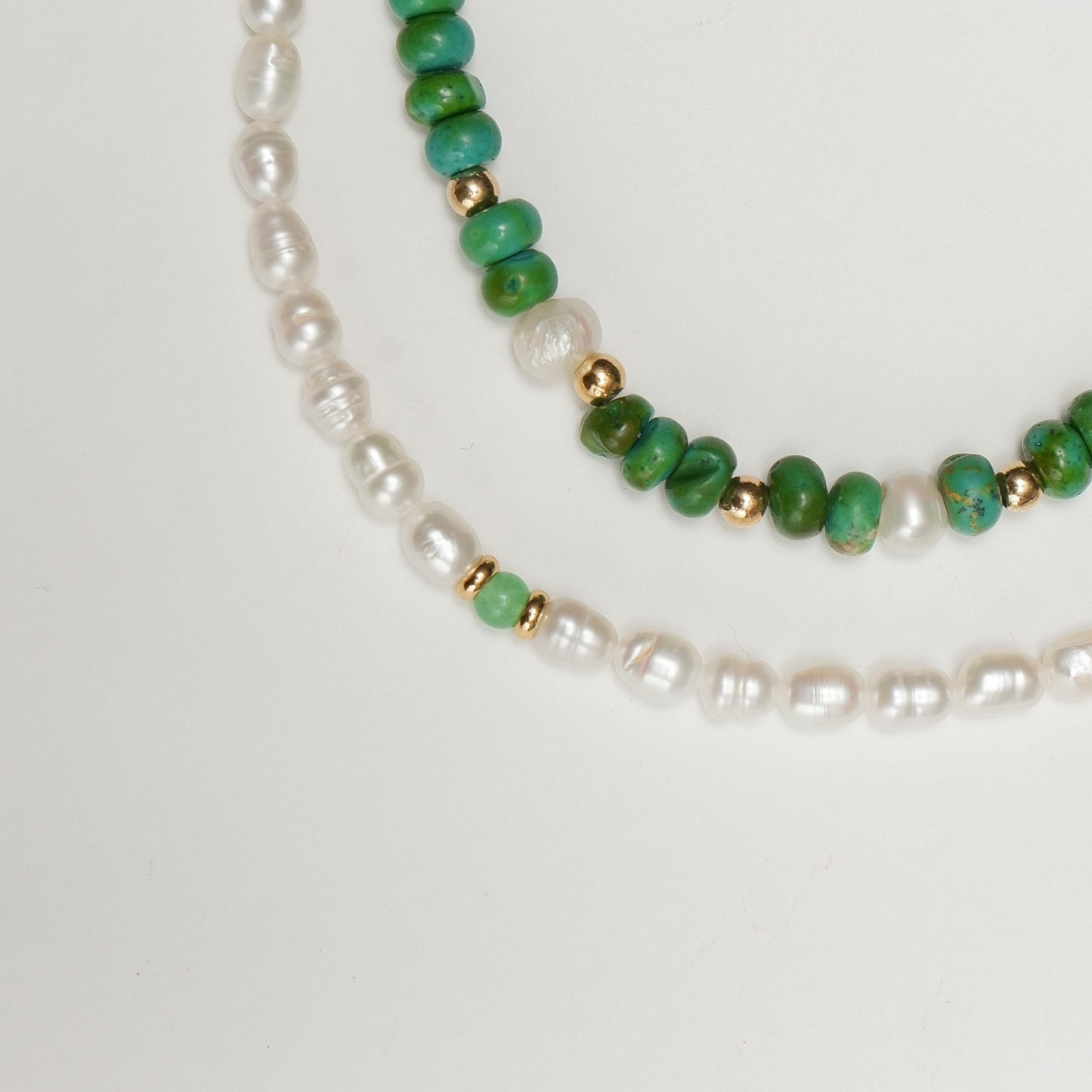 Pearl & Green Necklace