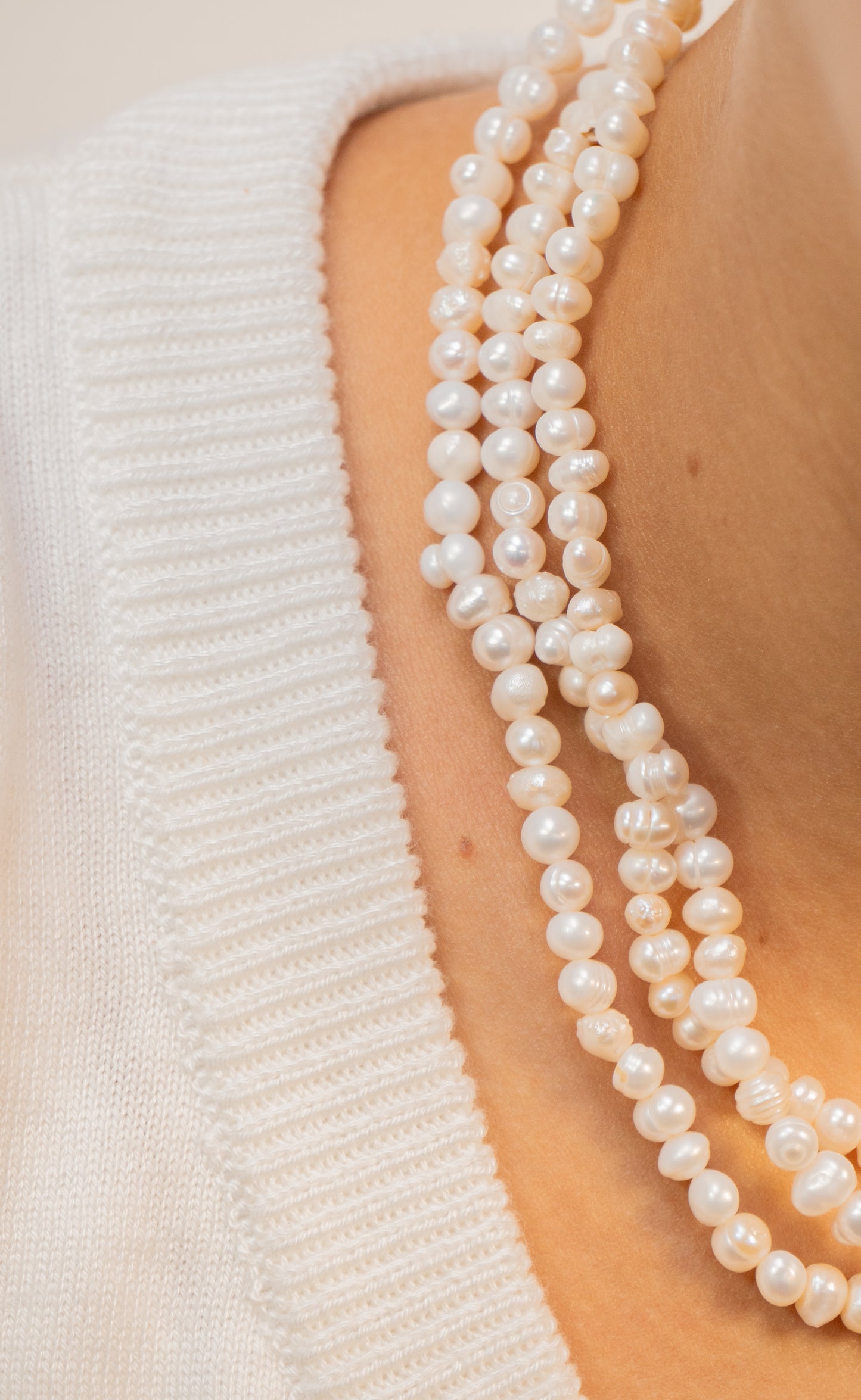 Triple Pearl Necklace