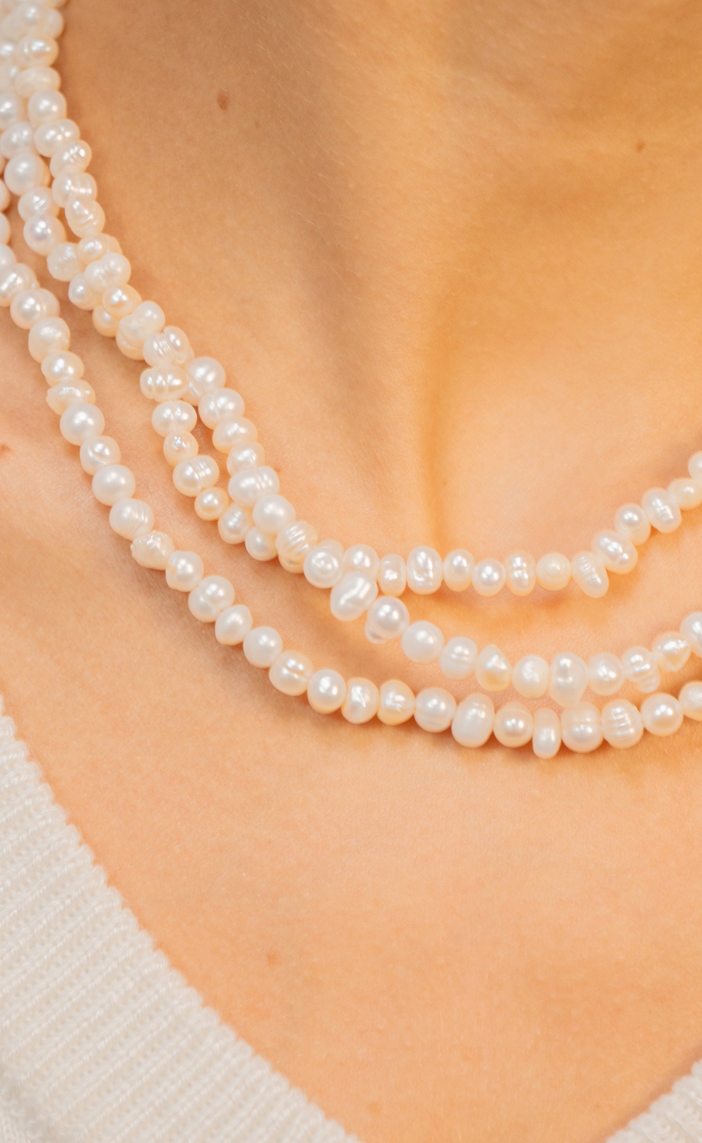 Triple Pearl Necklace