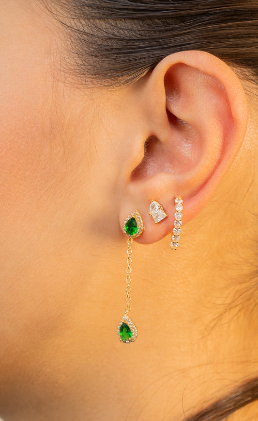 Emerald Double Stud Chain