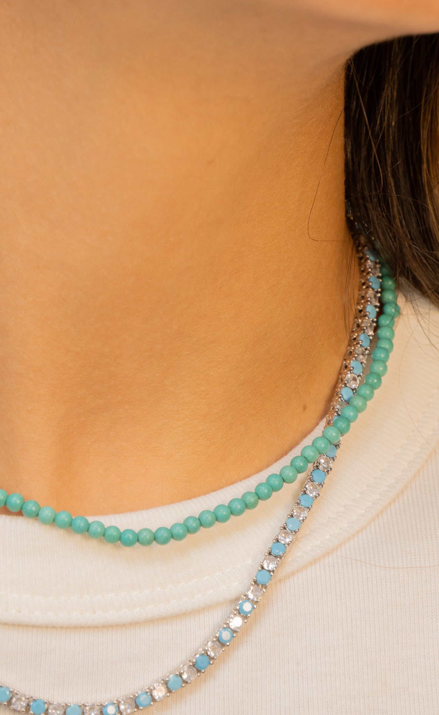 Turquoise Tennis Necklace