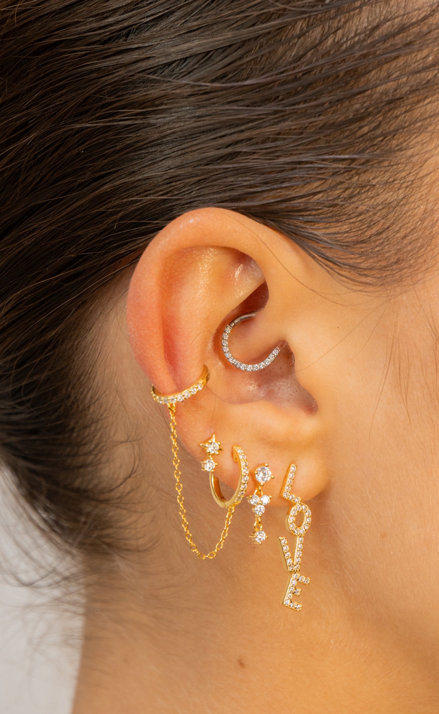 Hoop Earcuff Chain