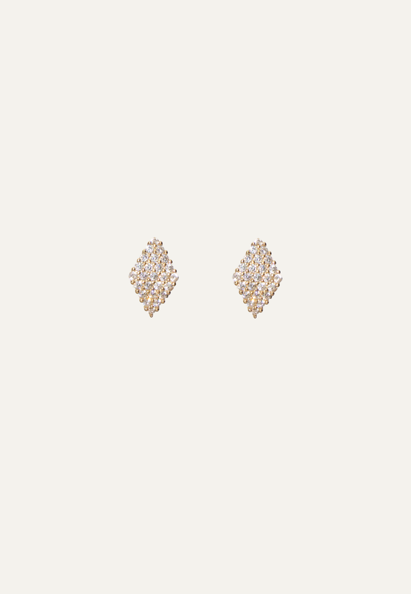 Rhombus Zircon Studs
