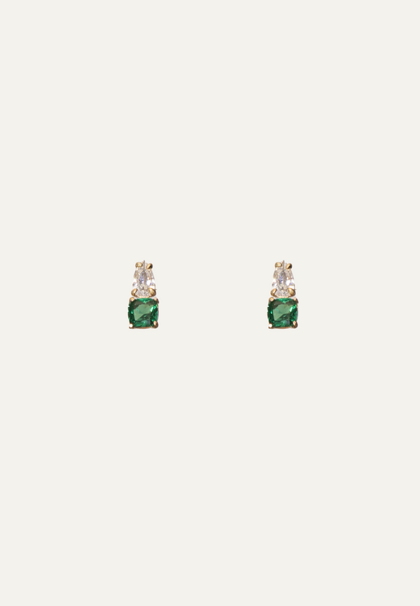 Dune Emerald Studs