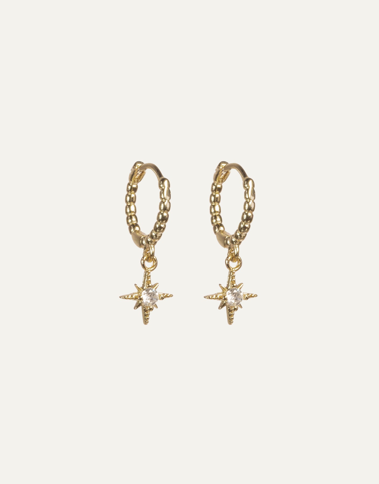 Star Gold Hoops